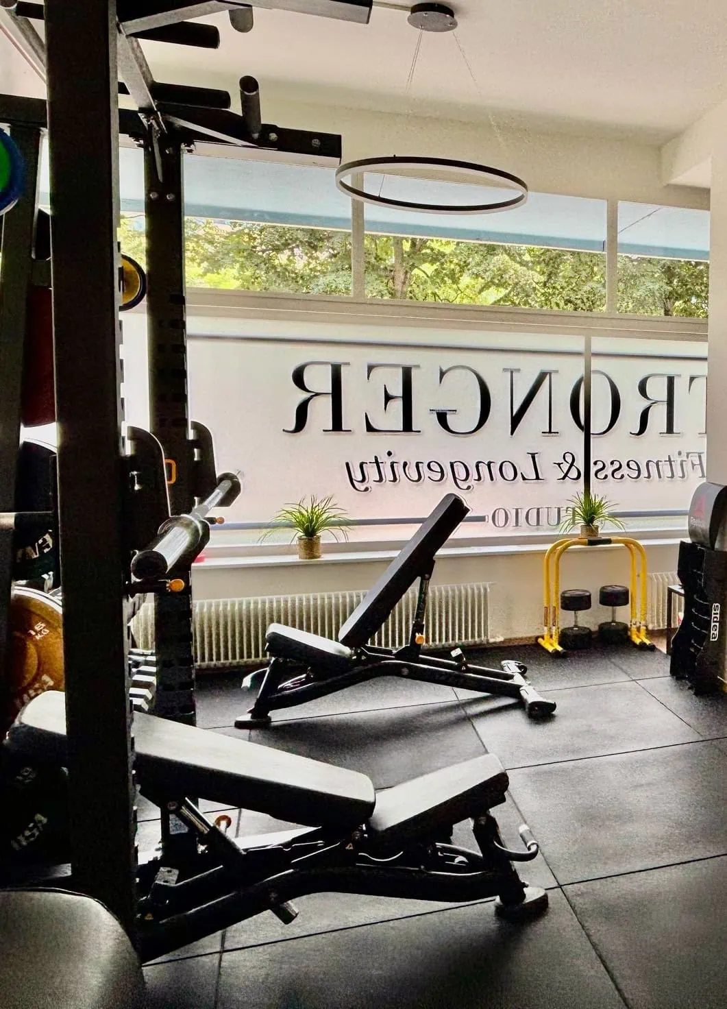 panca piana per l'allenamento a Lugano