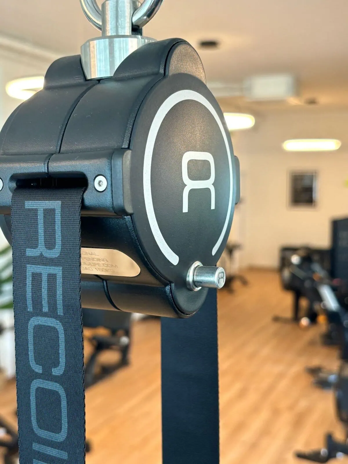 Dettaglio di macchinario per l'allenamento nello studio di personal trainer di Lugano